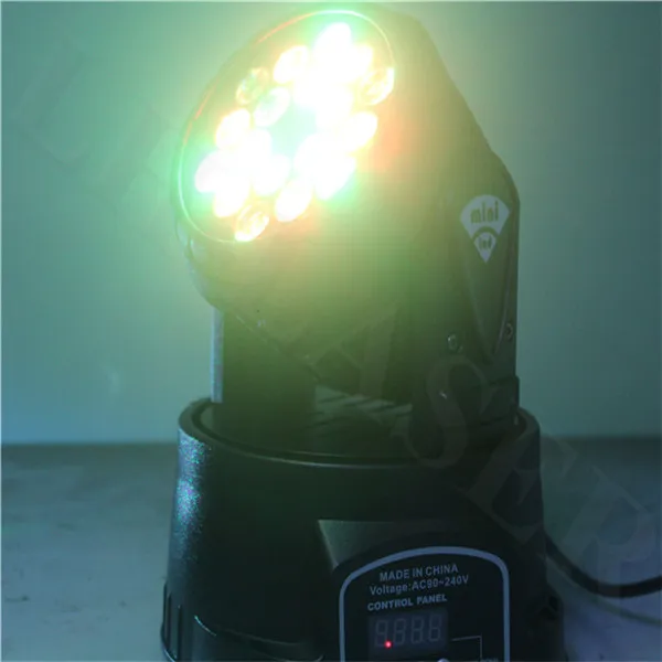 18*1 Вт RGB Светодиодный прожектор с движущейся головкой светодиодный
