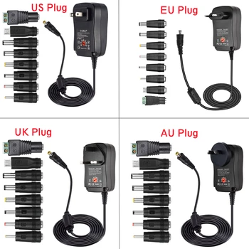 30W Universal AC/DC Charger Adapter Switching Power Supply 8 Adapter Tips Micro USB Plug 3V-12V Household Electronics LED Strip
30W Universal AC/DC Charger Adapter Switching Power Supply 8 Adapter Tips Micro USB Plug 3V-12V Household Electronics LED Strip