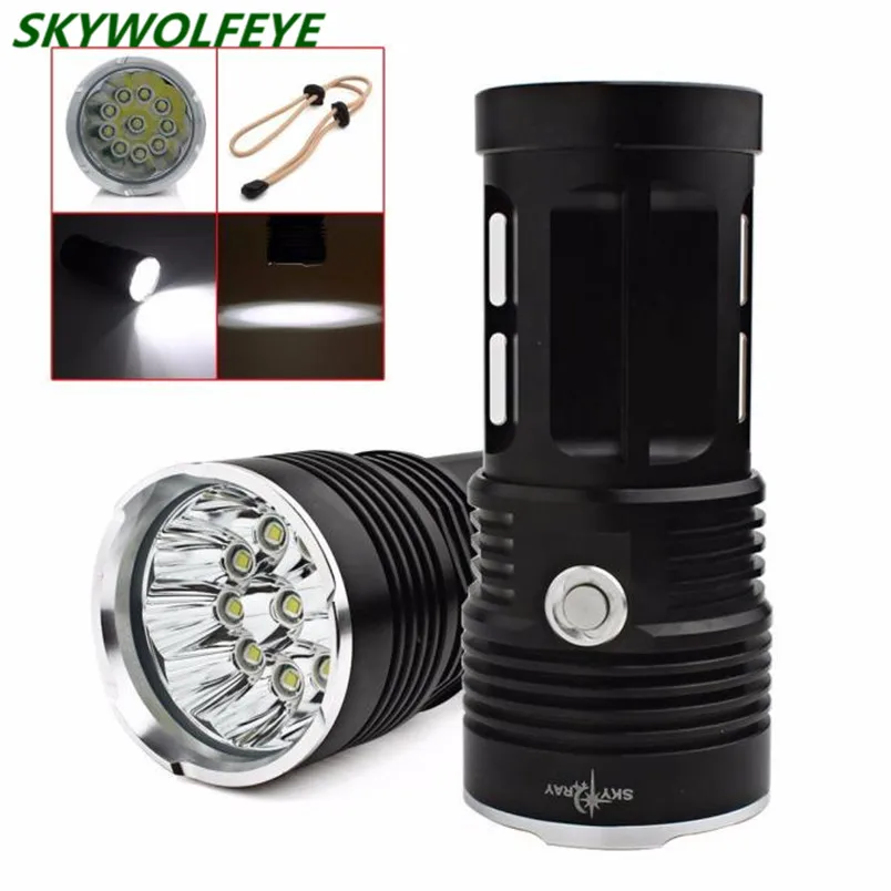 25000LM SKYRAY 10 x CREE XM-L T6 LED Flashlight Torch 4 x 18650 Hunting Lamp Self Defense Hard Light Free Shipping #NO18
25000LM SKYRAY 10 x CREE XM-L T6 LED Flashlight Torch 4 x 18650 Hunting Lamp Self Defense Hard Light Free Shipping #NO18