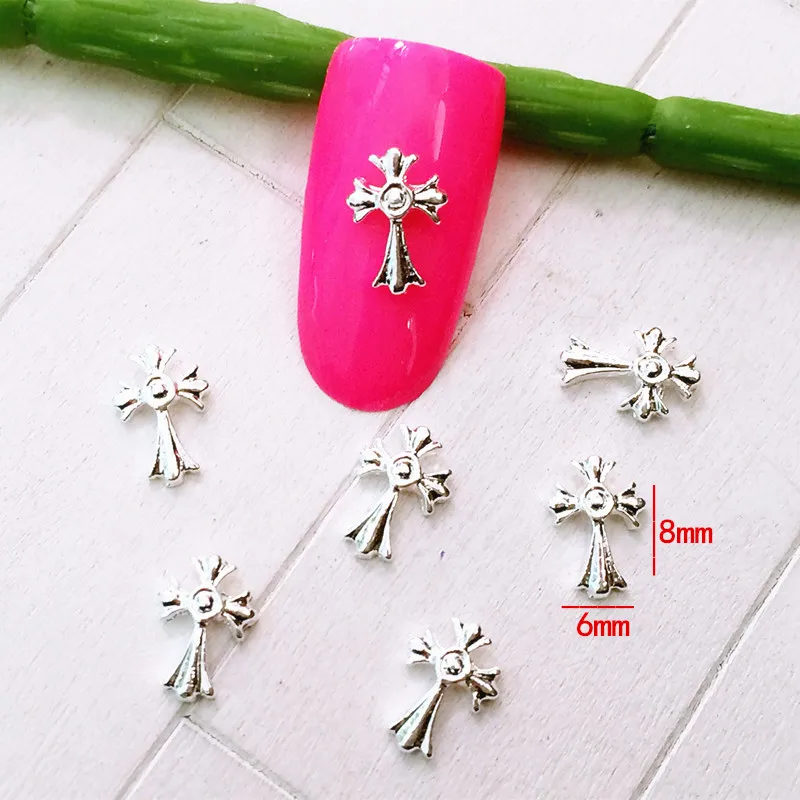 10Pcs/Lot 6*8mm Silver Cross 3D DIY Metal Alloy Nail Art Decorations Nail Stickers Jewelry Accessories
10Pcs/Lot 6*8mm Silver Cross 3D DIY Metal Alloy Nail Art Decorations Nail Stickers Jewelry Accessories