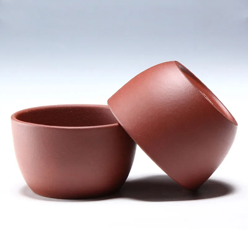 Authentic Purple Clay Handmade Drinkware Tea Cup Ceramic Cup Kung Fu Tea Pu'er Teacup 55ml Pottery Tea Ceremony Tea bowl 2PC
Authentic Purple Clay Handmade Drinkware Tea Cup Ceramic Cup Kung Fu Tea Pu'er Teacup 55ml Pottery Tea Ceremony Tea bowl 2PC