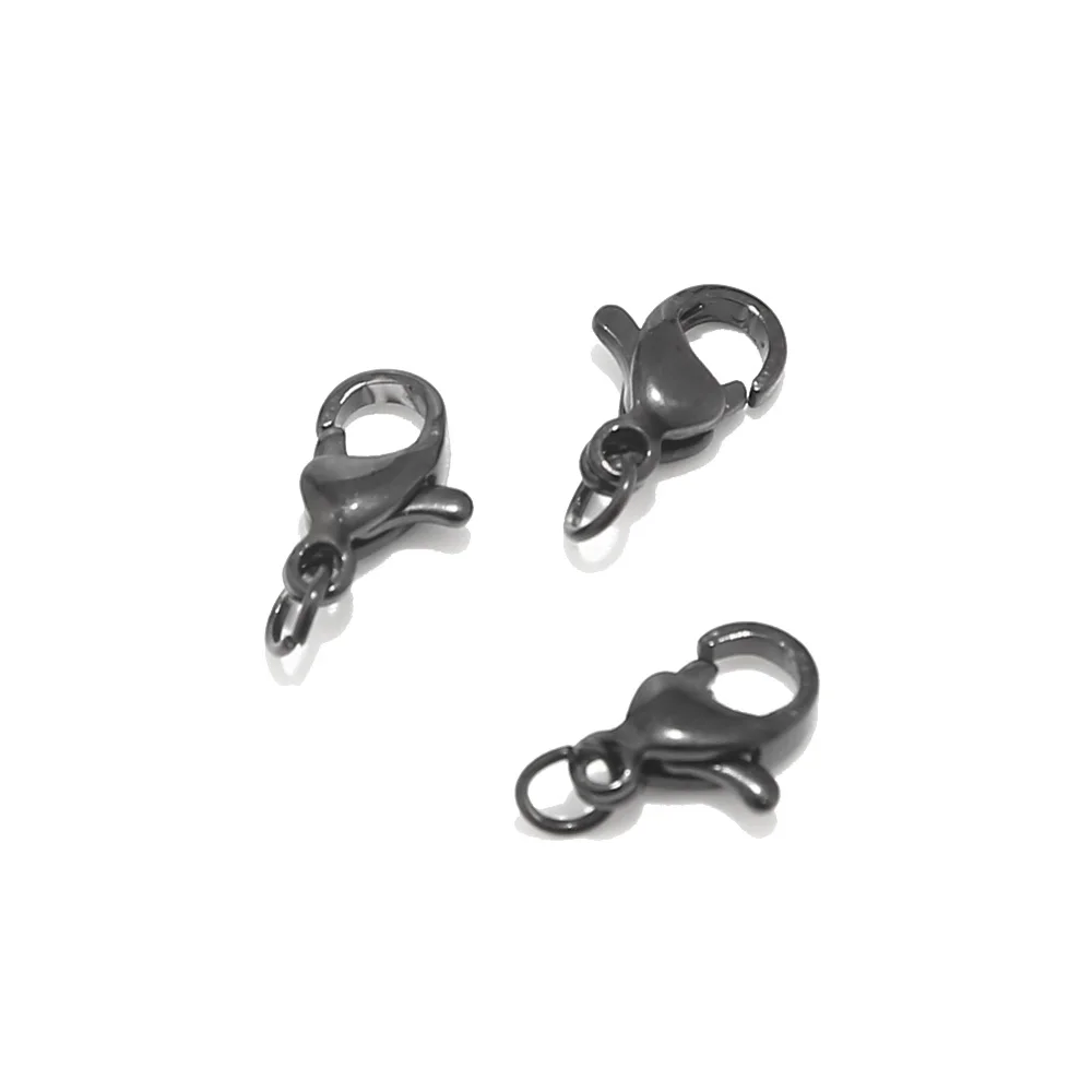 20pcs/lot 316L Stainless Steel Black Lobster Clasps New Accessories for necklace/bracelet making
20pcs/lot 316L Stainless Steel Black Lobster Clasps New Accessories for necklace/bracelet making