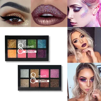 diamond 8 color sequin eyeshadow shiny glitter powder high gloss eyeshadow Palette Makeup Glitter Pigmen Waterproof Cosmetic kit
diamond 8 color sequin eyeshadow shiny glitter powder high gloss eyeshadow Palette Makeup Glitter Pigmen Waterproof Cosmetic kit