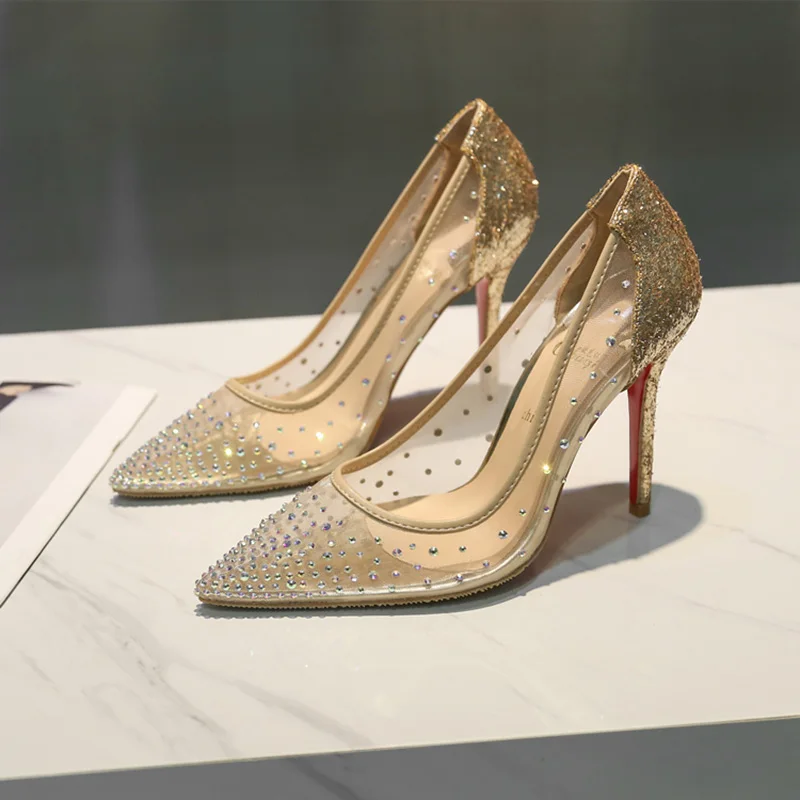 2019 Red Sole Stiletto High Heels Black Woman Shoes Lady Pumps Dress Party Wedding Marriage Spring Autumn Crystal 10CM 8CM 5CM
2019 Red Sole Stiletto High Heels Black Woman Shoes Lady Pumps Dress Party Wedding Marriage Spring Autumn Crystal 10CM 8CM 5CM