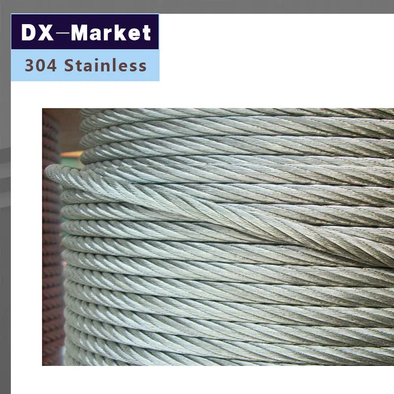 5mm wire rope , 5meter/lot , 7*19 , 304 stainless steel wire rope , pulling rope Mold Fishing rope 5mm wire rope , 5meter/lot , 7*19 , 304 stainless steel wire rope , pulling rope Mold Fishing rope<br><br>Aliexpress