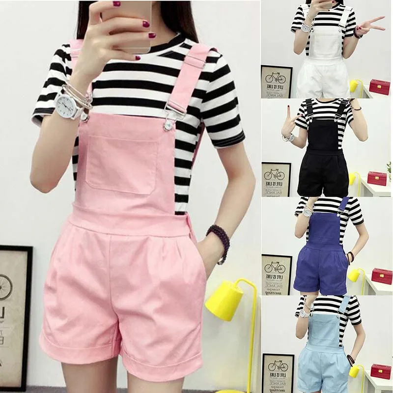 2019 New Denim Overalls Women Summer Lovely Jumpsuits Spring Denim Jeans Overalls Shorts Female Pink/white Overall Jumpsuit
2019 New Denim Overalls Women Summer Lovely Jumpsuits Spring Denim Jeans Overalls Shorts Female Pink/white Overall Jumpsuit