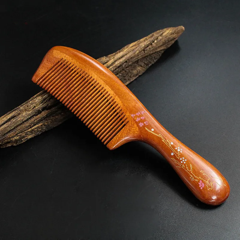 Pure natural red sandalwood combs high quality boutique carved comb massage health hairdressing comb
Pure natural red sandalwood combs high quality boutique carved comb massage health hairdressing comb