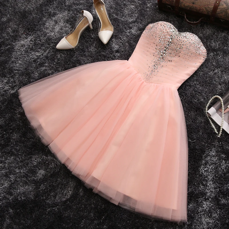 Sweetheart Homecoming Dresses Short Peach Dresses Crytal Graduation Dresses A Line Backless Vestido De Formatura
Sweetheart Homecoming Dresses Short Peach Dresses Crytal Graduation Dresses A Line Backless Vestido De Formatura
