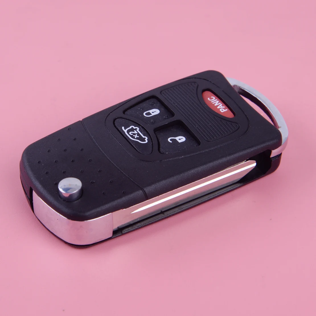 DWCX Car 4 Buttons Uncut Modify Flip Remote Key Case Fob Shell w/ Uncut Blank Blade fit for Dodge Caliber Jeep Chrysler Sebring
DWCX Car 4 Buttons Uncut Modify Flip Remote Key Case Fob Shell w/ Uncut Blank Blade fit for Dodge Caliber Jeep Chrysler Sebring