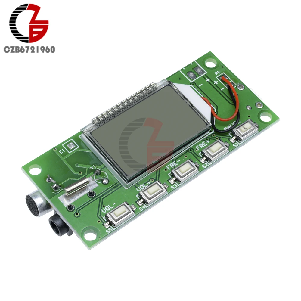 LCD Digital FM Transmitter Module DC 3V-5V DSP PLL Wireless Stereo Transmission Board Microphone Frequency Modulation
LCD Digital FM Transmitter Module DC 3V-5V DSP PLL Wireless Stereo Transmission Board Microphone Frequency Modulation