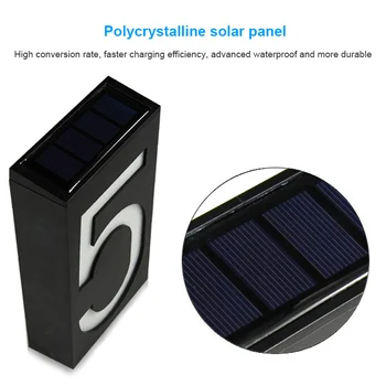 1 Pcs Solar Power LED Light Sign House Hotel Door Address Plaque Number Digits Plate MDJ998
1 Pcs Solar Power LED Light Sign House Hotel Door Address Plaque Number Digits Plate MDJ998