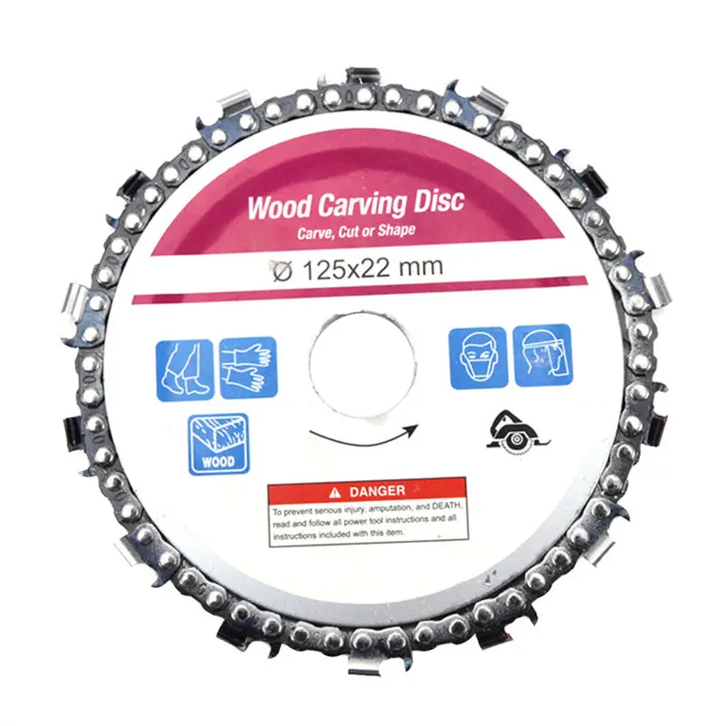 HLZS-5 Inch Grinder Chain Disc 22Mm 14 Teeth Wood Carving Disc For Woodworking Chain Plate
HLZS-5 Inch Grinder Chain Disc 22Mm 14 Teeth Wood Carving Disc For Woodworking Chain Plate