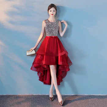 2019 New burgundy Formal Long Evening Dress Crystal Luxury Elegant Party Robe De Soiree Asymmetrical Plus size Gown avondjurk 
2019 New burgundy Formal Long Evening Dress Crystal Luxury Elegant Party Robe De Soiree Asymmetrical Plus size Gown avondjurk