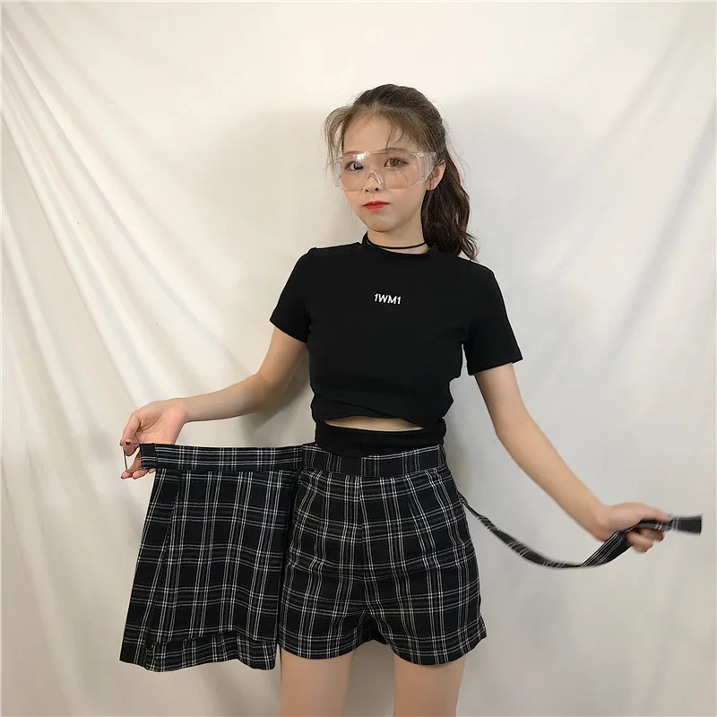 Preppy Style high Wasit Skirts mini skirt Women A-line Sashes Student Skirt With Shorts Mini Kawaii Cool Plaid Skirts Shorts
Preppy Style high Wasit Skirts mini skirt Women A-line Sashes Student Skirt With Shorts Mini Kawaii Cool Plaid Skirts Shorts