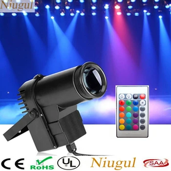 Wireless Remote Control 10W DJ Spot Lighting/RGB LED Pinspot Light /Beam Effect Stage Light/Disco Party Show LED Lamp Spotlight
Wireless Remote Control 10W DJ Spot Lighting/RGB LED Pinspot Light /Beam Effect Stage Light/Disco Party Show LED Lamp Spotlight