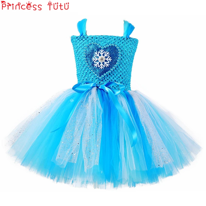 PRINCESS TUTU Dress Kids Baby Girl Clothes Ice Blue Snow Queen Elsa Dress Halloween Cosplay Elsa Anna Costume Party Dresses W138
PRINCESS TUTU Dress Kids Baby Girl Clothes Ice Blue Snow Queen Elsa Dress Halloween Cosplay Elsa Anna Costume Party Dresses W138