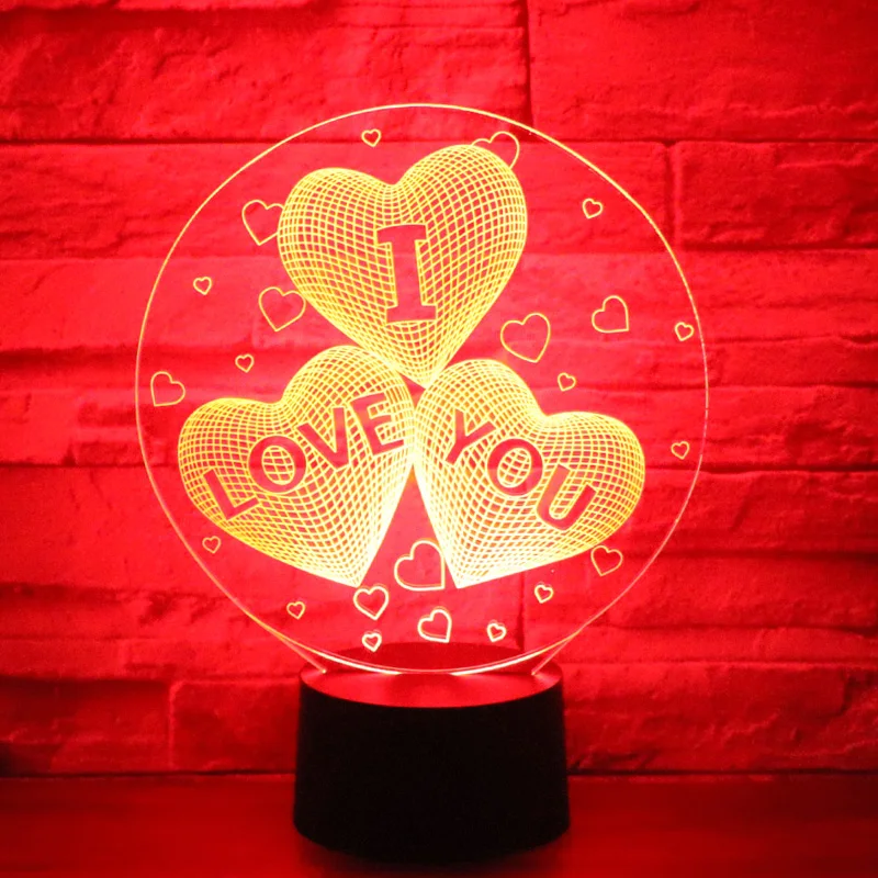 3D LED Night Light Valentine's Day gift I love you with 7 Colors Light for Home Decoration Lamp Amazing Visualization Optical
3D LED Night Light Valentine's Day gift I love you with 7 Colors Light for Home Decoration Lamp Amazing Visualization Optical