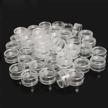 50Pcs 2.5ML Clear Plastic Jewelry Bead Storage Box Small Round Container Jars Make Up Organizer Boxes
50Pcs 2.5ML Clear Plastic Jewelry Bead Storage Box Small Round Container Jars Make Up Organizer Boxes