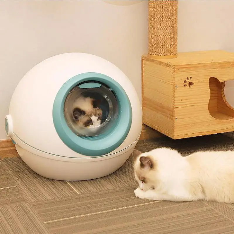 Cat Sand Pot Fully Sealed, Splash-proof, Fully Sealed, Large Cat Toilet Semi-automatic Cat Sand Pot, Cat Dung Pot And Cat Produc
Cat Sand Pot Fully Sealed, Splash-proof, Fully Sealed, Large Cat Toilet Semi-automatic Cat Sand Pot, Cat Dung Pot And Cat Produc