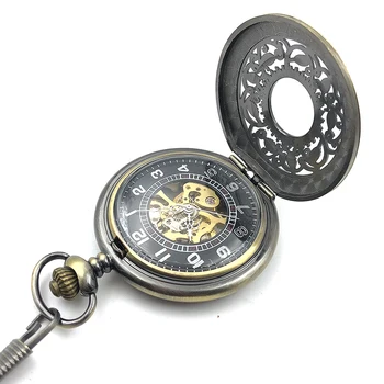 Skeleton Case Wind Up Mechanical Mens Pocket Watch Black Dial Nice Xmas Gift Wholesale Price H063
Skeleton Case Wind Up Mechanical Mens Pocket Watch Black Dial Nice Xmas Gift Wholesale Price H063