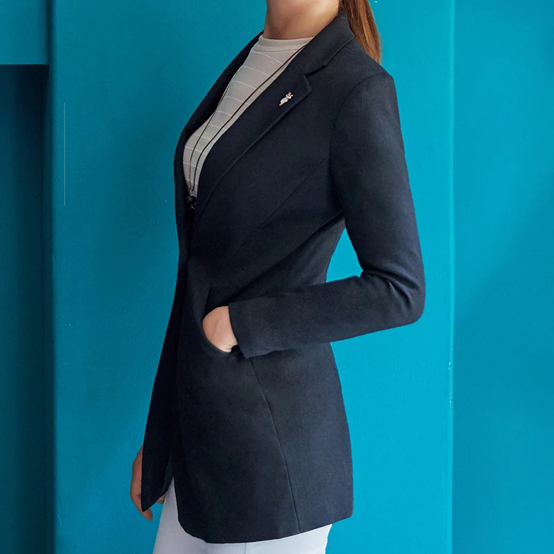Spring and autumn and winter new women's two-color fabric leisure suit Korean version of the wild temperament long suit jacket
Spring and autumn and winter new women's two-color fabric leisure suit Korean version of the wild temperament long suit jacket