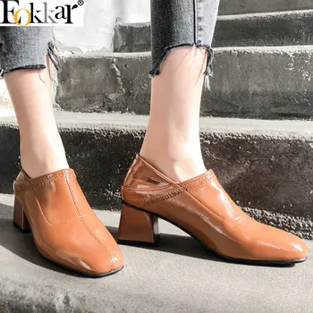 Eokkar 2019 Square Toe Women Chunky High Heels Pumps Synthetic Shallow Slip On Spring Shoes Black Casual Shoes Size 34-43
Eokkar 2019 Square Toe Women Chunky High Heels Pumps Synthetic Shallow Slip On Spring Shoes Black Casual Shoes Size 34-43