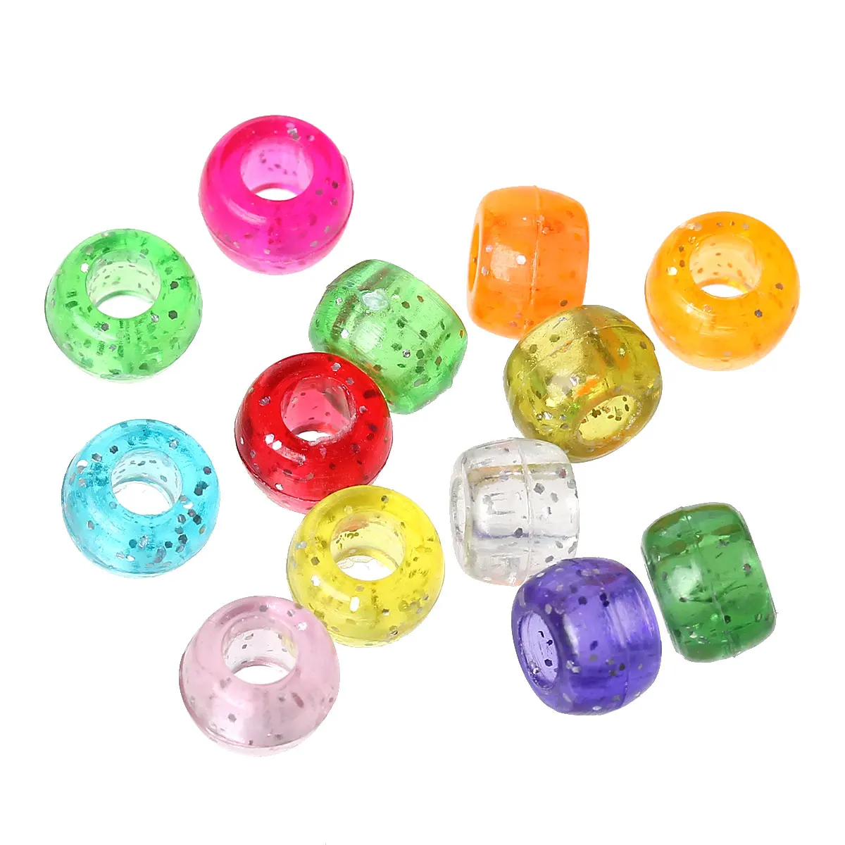 Plastic Spacer Beads Round Mixed About 9mm( 3/8") Dia, Hole: Approx 4mm, 80 PCs new
Plastic Spacer Beads Round Mixed About 9mm( 3/8") Dia, Hole: Approx 4mm, 80 PCs new