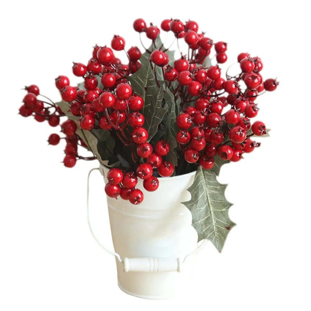 10 bunch Berry Artificial Flower Fake red berries Christmas Flower New Year's decor Tree Artificial berry Christmas Decoration
10 bunch Berry Artificial Flower Fake red berries Christmas Flower New Year's decor Tree Artificial berry Christmas Decoration