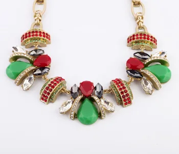 New Ethnic Fashion Elegant Adjustable Mix Shape Gold Color Red/Green Rhombus Resin Necklace For Female Tibetan Jewelry Accessory
New Ethnic Fashion Elegant Adjustable Mix Shape Gold Color Red/Green Rhombus Resin Necklace For Female Tibetan Jewelry Accessory