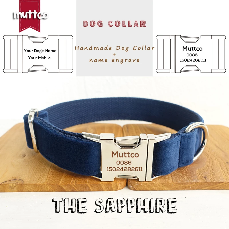 MUTTCO personalized pet ID tag dog collar THE SAPPHIRE engraved neck strap customized nameplate pet products 5 sizes UDC078
MUTTCO personalized pet ID tag dog collar THE SAPPHIRE engraved neck strap customized nameplate pet products 5 sizes UDC078