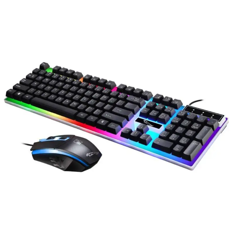 Ergonomic USB Charging Gaming Keyboard with Mouse Kit LED Rainbow Backlight USB Cable Game Keyboard
Ergonomic USB Charging Gaming Keyboard with Mouse Kit LED Rainbow Backlight USB Cable Game Keyboard
