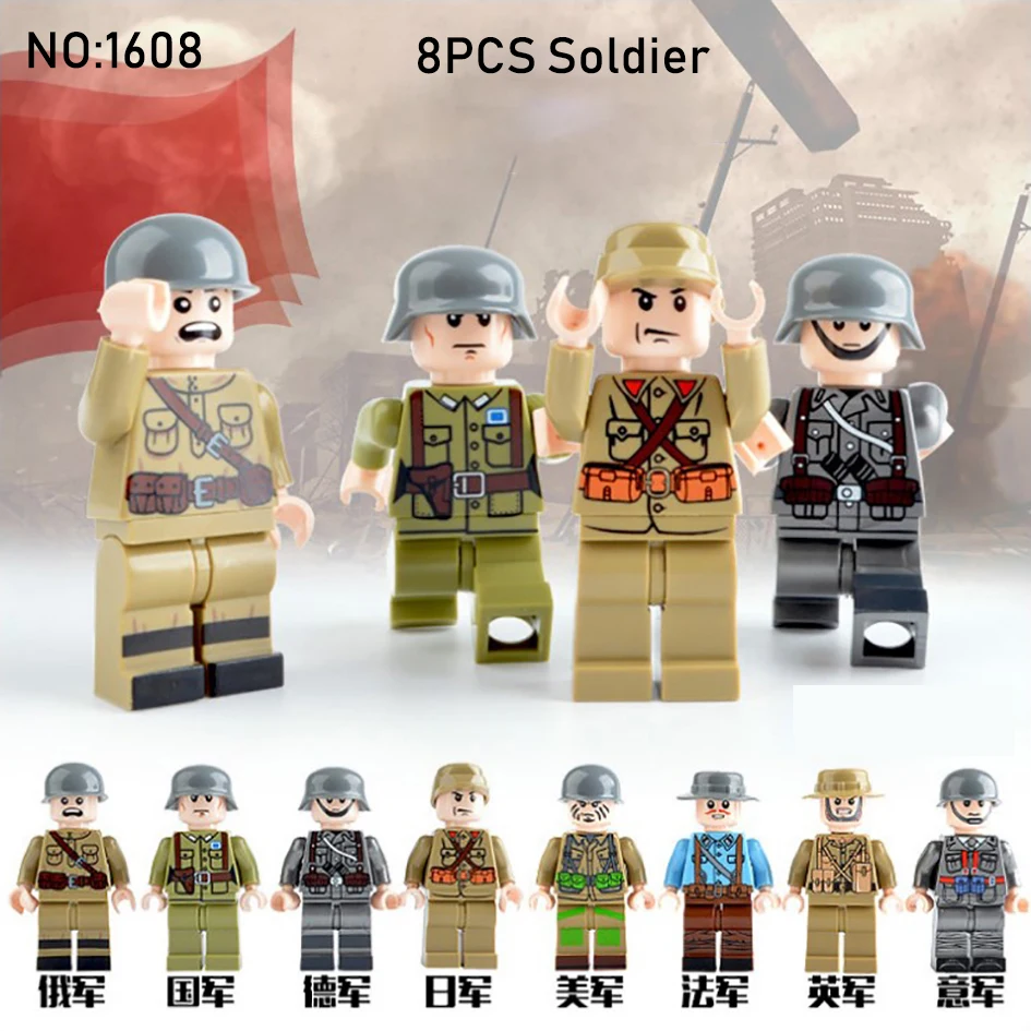 Building Blocks Brick Toys Soldier Commander Police Educational Blocks Toys for Children Compatible with LegoeING
Building Blocks Brick Toys Soldier Commander Police Educational Blocks Toys for Children Compatible with LegoeING