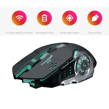 Silent charging 2.4GH wireless mouse Built-in lithium battery Game optical engine
Silent charging 2.4GH wireless mouse Built-in lithium battery Game optical engine