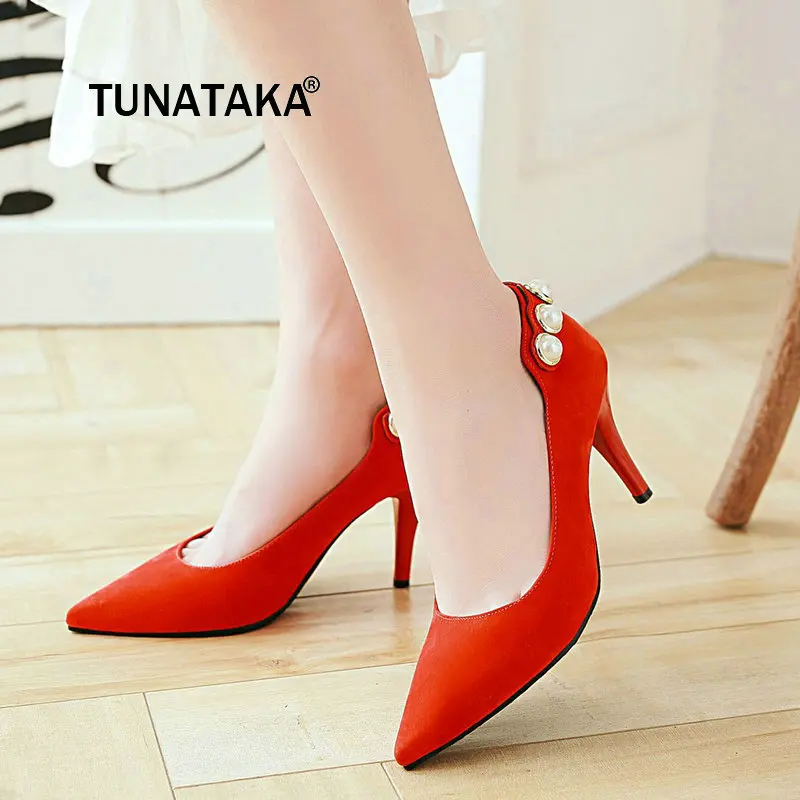 New Thin High Heel Slip On Lazy Shoes Fashion Pointed Toe String Bead Dress Party Women Pumps Black Brown Red Green
New Thin High Heel Slip On Lazy Shoes Fashion Pointed Toe String Bead Dress Party Women Pumps Black Brown Red Green