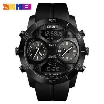 SKMEI 1355 Brand Mens Military Watches Digital Quartz 3 Time Alarm Clock Silicone Waterproof Sports Men Wrist Watch reloj hombre
SKMEI 1355 Brand Mens Military Watches Digital Quartz 3 Time Alarm Clock Silicone Waterproof Sports Men Wrist Watch reloj hombre