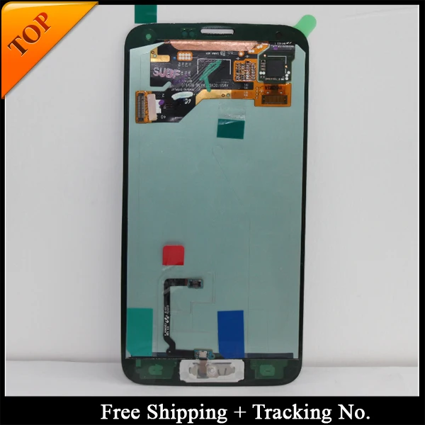 Tracking No. 100% tested AMOLED For SAMSUNG S5 LCD for Samsung S5 G900F G900H LCD Screen Touch Digitizer Assembly with Adhesive
Tracking No. 100% tested AMOLED For SAMSUNG S5 LCD for Samsung S5 G900F G900H LCD Screen Touch Digitizer Assembly with Adhesive