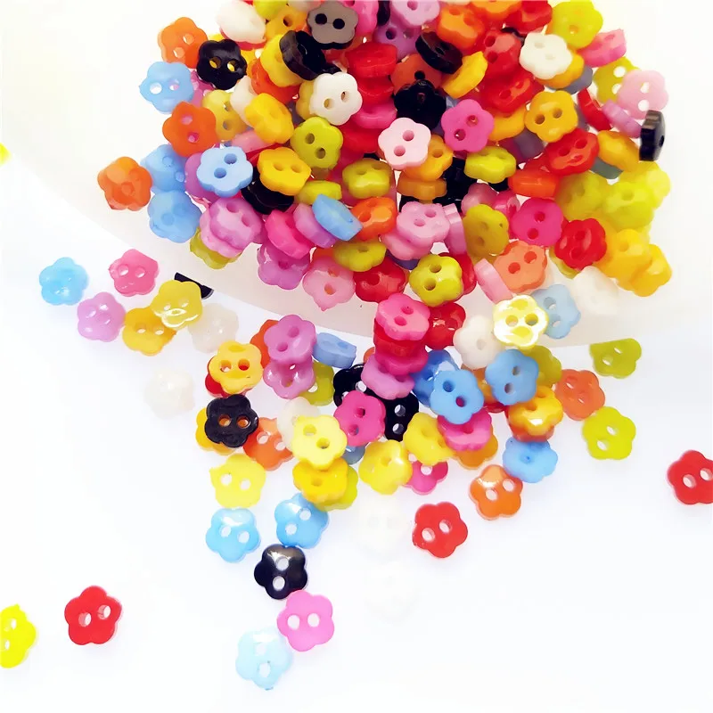 100PCS 6mm Plastic Mixed Mini Snowflake Flower Buttons Sewing 2 Holes Tiny Doll Clothes Button For Scrapbooking Cardmaking
100PCS 6mm Plastic Mixed Mini Snowflake Flower Buttons Sewing 2 Holes Tiny Doll Clothes Button For Scrapbooking Cardmaking