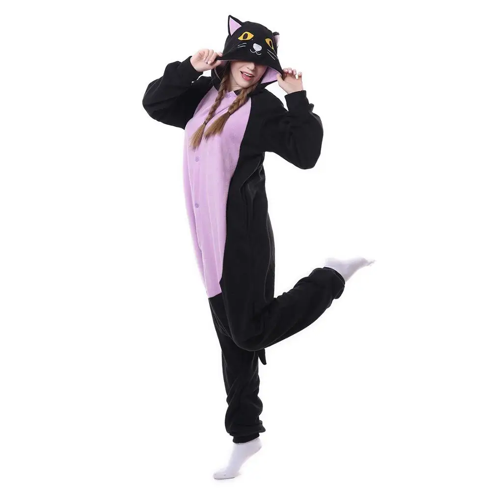 Adults Kigurumi Animal Pajamas Onesies Winter Party Midnight Cat Cosplay Sleepwear
Adults Kigurumi Animal Pajamas Onesies Winter Party Midnight Cat Cosplay Sleepwear