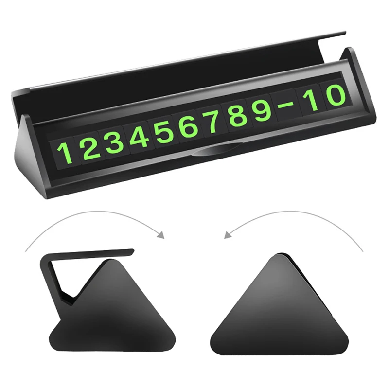 Car Temporary Parking Card Creative Reversible Hidden Mobile Phone Number Plate for Automotive Interior Accessories Black CB024
Car Temporary Parking Card Creative Reversible Hidden Mobile Phone Number Plate for Automotive Interior Accessories Black CB024