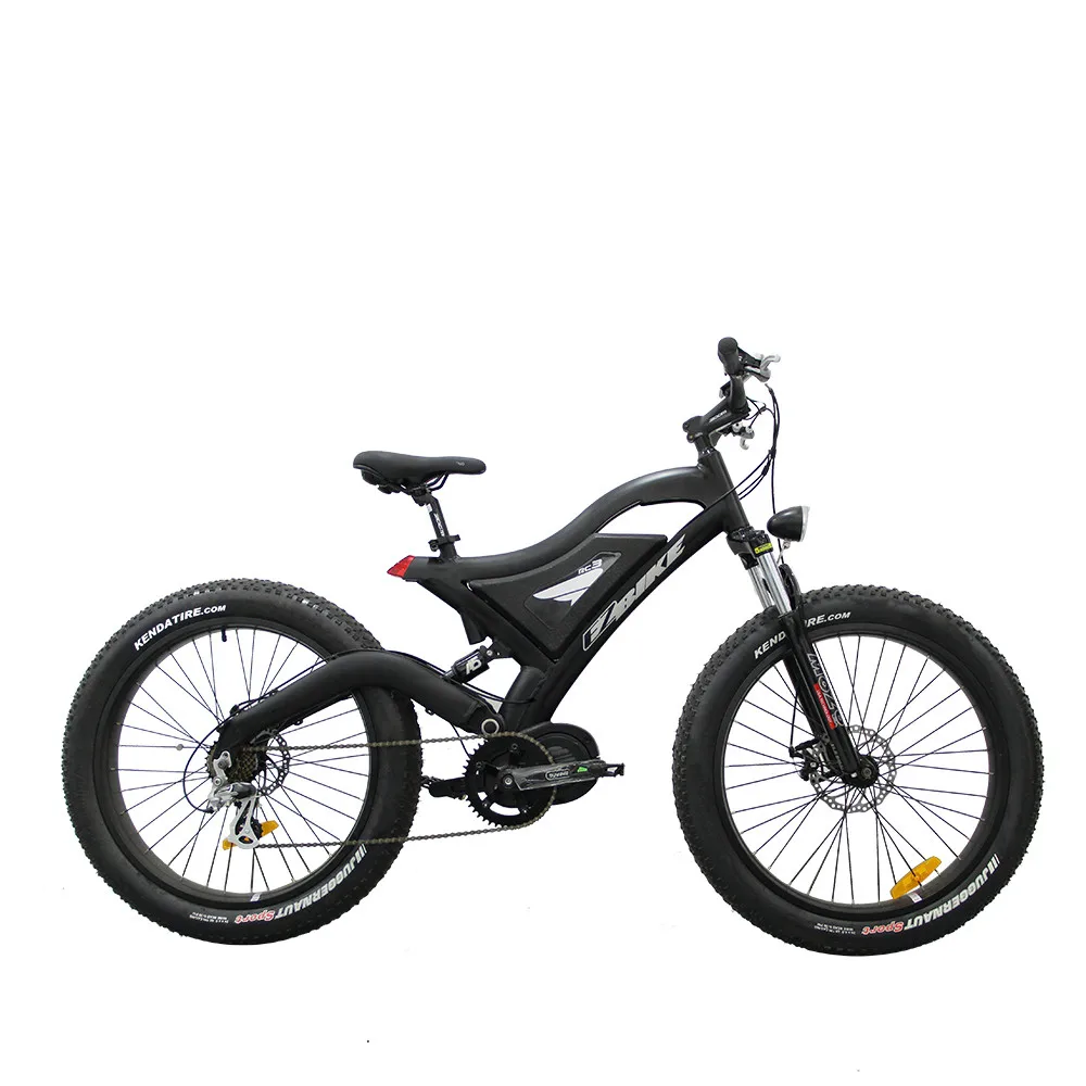 Flash Deal EZBIKE Electric Mountain Bike 1000W Motor Full Suspension Alluminium Folding Frame Outer 7 speed Derailleur 26" Wheel 8