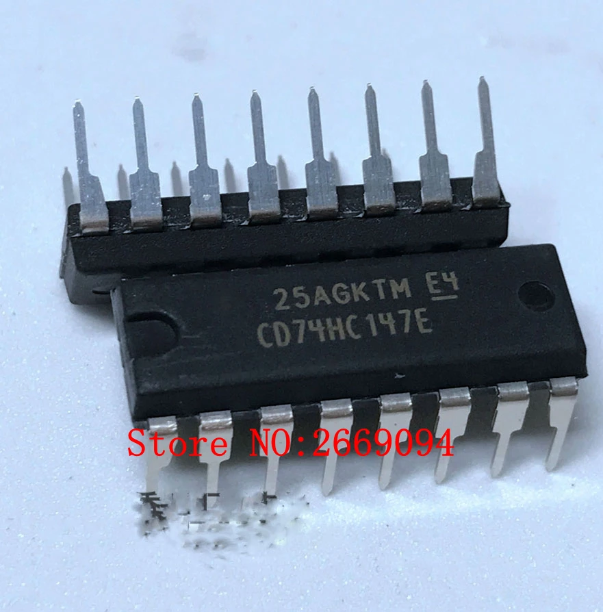 

5PCS /10PCS Free shipping CD74HC147E CD74HC147 74HC147E 74HC147 HD74HC147P 74HC147P DIP16 Logic Encoder new original