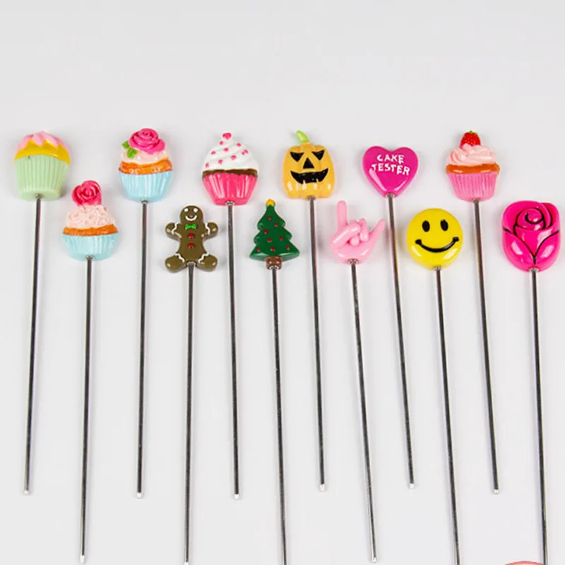 Convenient Cake Tester Baking Skewer Cupcake Muffin Testing Cooking Bread Probe Stainless Steel and Plastic
Convenient Cake Tester Baking Skewer Cupcake Muffin Testing Cooking Bread Probe Stainless Steel and Plastic