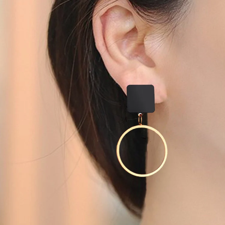 EK122 New Fashion Geometric Stud Earrings For Women Round Triangle Design Elegant Earrings For Women Party Asymmetric Brincos
EK122 New Fashion Geometric Stud Earrings For Women Round Triangle Design Elegant Earrings For Women Party Asymmetric Brincos