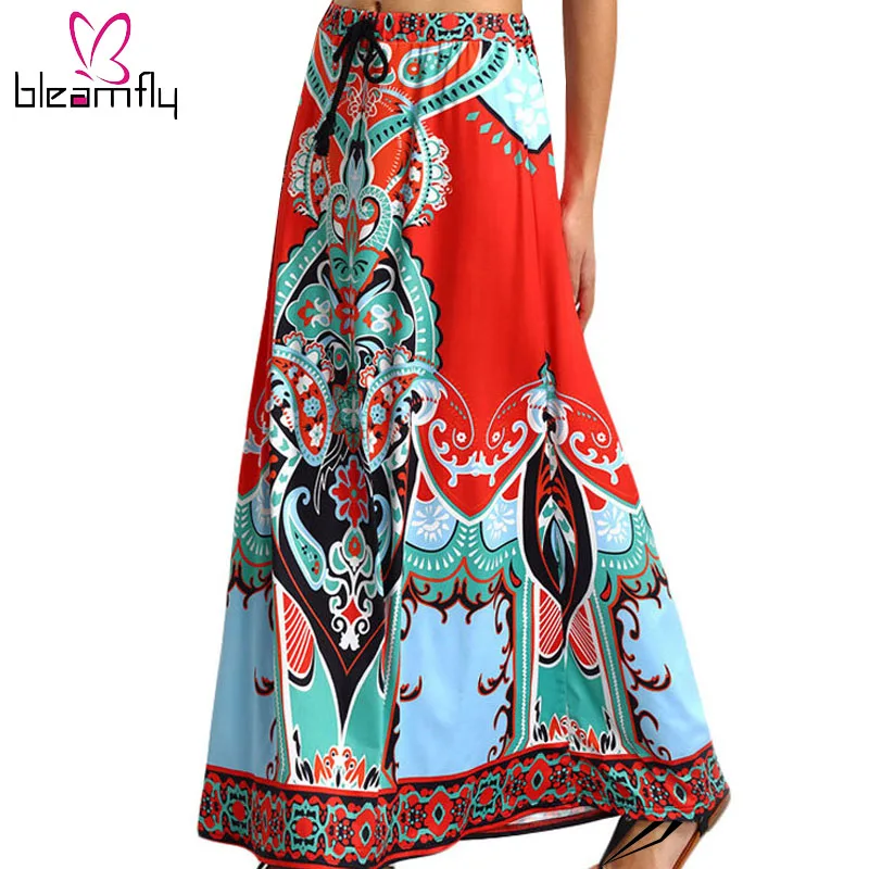 Dashiki Skirt African Print Clothing Boho Summer Beach Maxi Skirts Vintage Flare high waist Tribal Print jupe longue femme
Dashiki Skirt African Print Clothing Boho Summer Beach Maxi Skirts Vintage Flare high waist Tribal Print jupe longue femme
