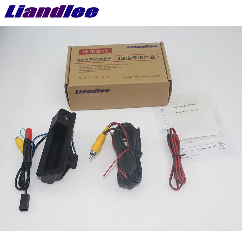 LiandLee Car Trunk Handle Rear View Reversing Parking Camera For BMW 3 Series E90 E91 E92 E93 2004~2013 (8)