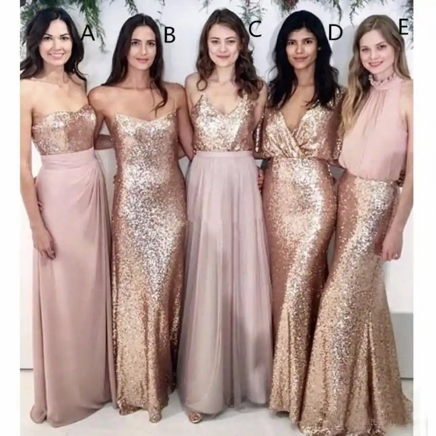 gold bridesmaid dresses under 100