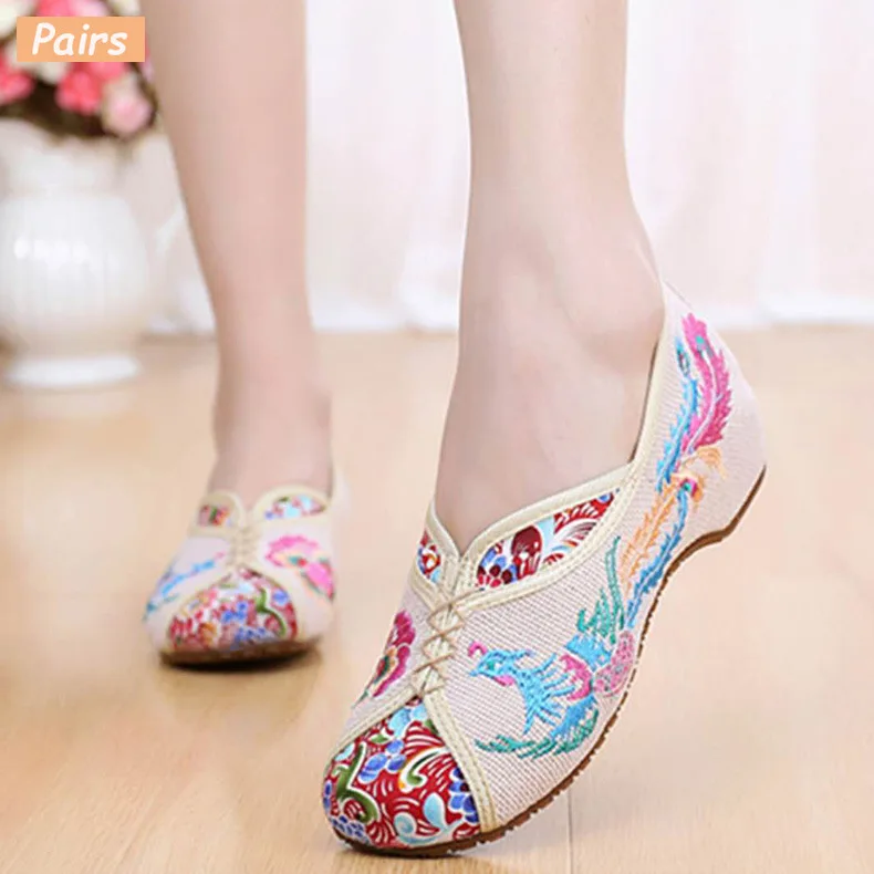 New 2018 Chinese Style Women Increased Heel Spring Summer Embroidered Phoenix Outside Canvas Casual Patchwork Embroidery Shoes
New 2018 Chinese Style Women Increased Heel Spring Summer Embroidered Phoenix Outside Canvas Casual Patchwork Embroidery Shoes