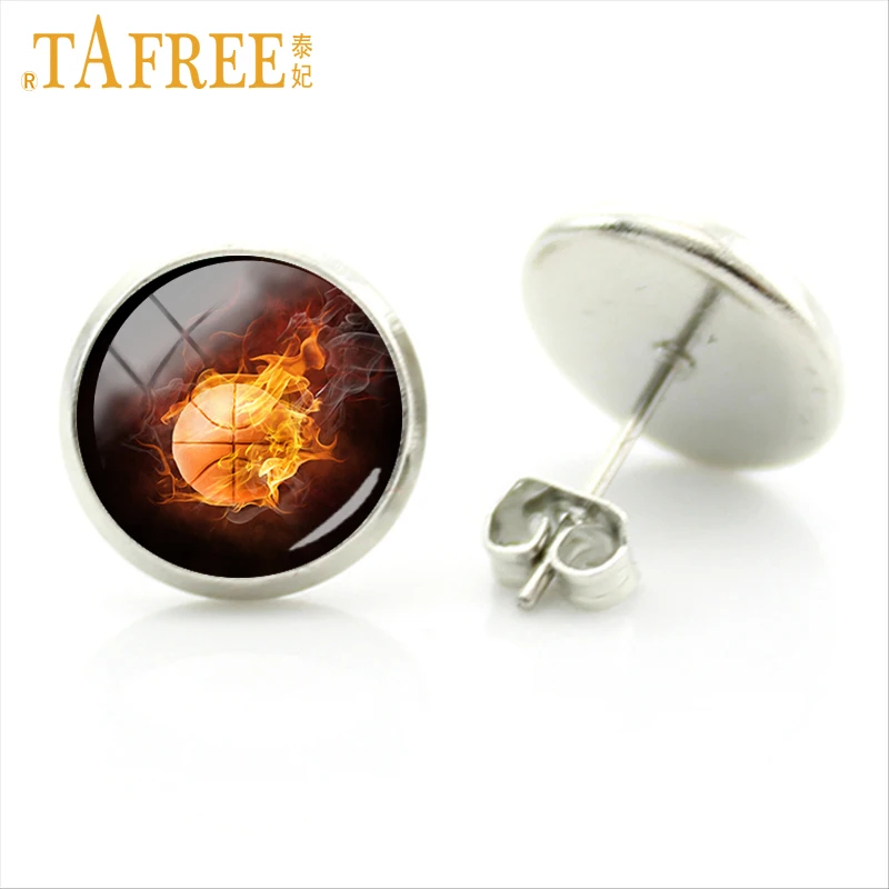 TAFREE vintage basketball earrings cool burning basketball art picture stud earring for women jewelry sports gifts E811
TAFREE vintage basketball earrings cool burning basketball art picture stud earring for women jewelry sports gifts E811