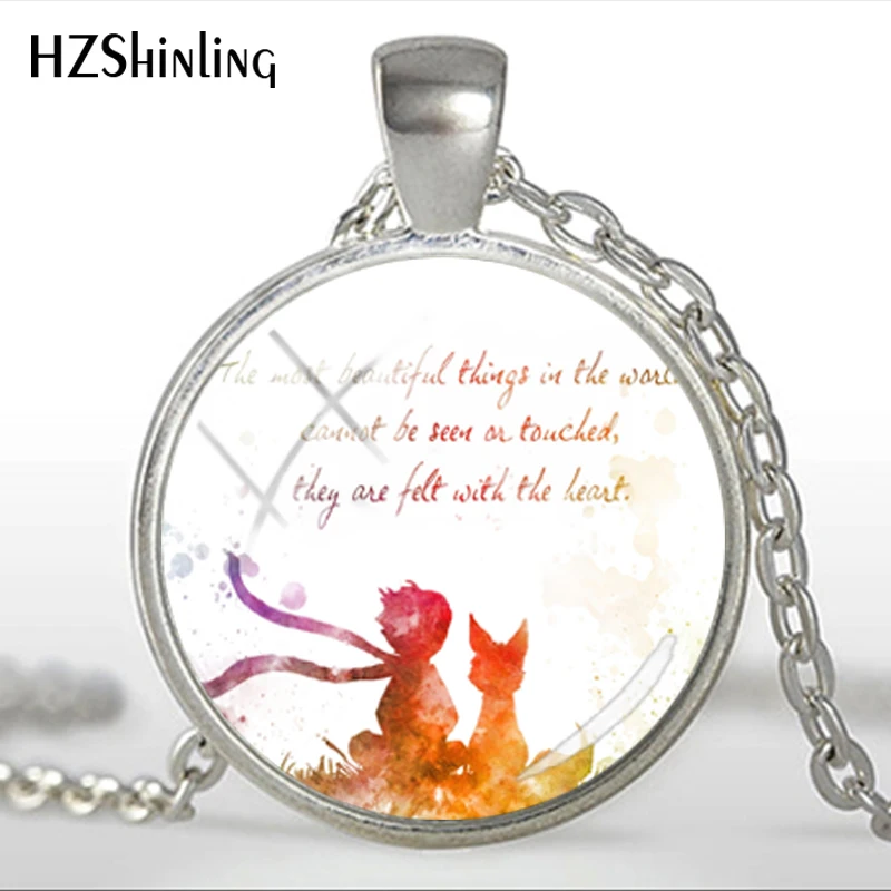 New Arrival Jewelry Glass Round Pendant Necklaces Vintage The Little Princes Quote Dome Statement Necklace HZ1
New Arrival Jewelry Glass Round Pendant Necklaces Vintage The Little Princes Quote Dome Statement Necklace HZ1