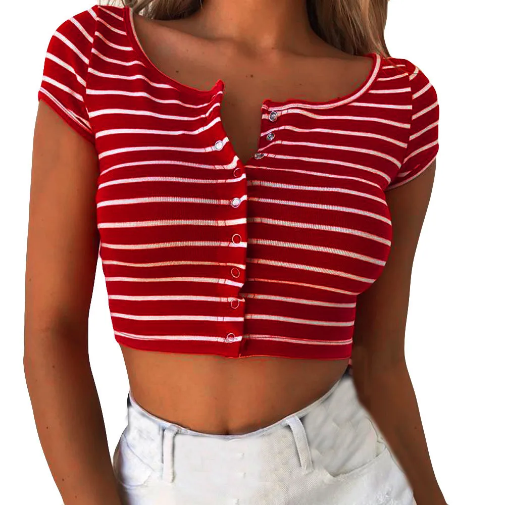 Womens Sexy crop top aesthetic grunge Stripe Ladies Short Sleeve Tops Girls Club black belly T-shirt grunge camisetas a rayas mu
Womens Sexy crop top aesthetic grunge Stripe Ladies Short Sleeve Tops Girls Club black belly T-shirt grunge camisetas a rayas mu